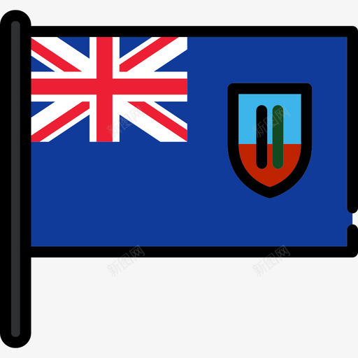 蒙特塞拉特旗帜收藏2桅杆图标svg_新图网 https://ixintu.com 旗帜收藏2 桅杆 蒙特塞拉特