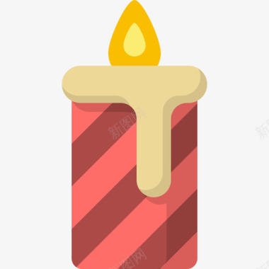 蜡烛圣诞节25平的图标图标
