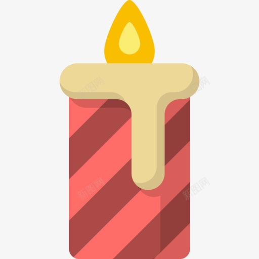蜡烛圣诞节25平的图标svg_新图网 https://ixintu.com 圣诞节25 平的 蜡烛