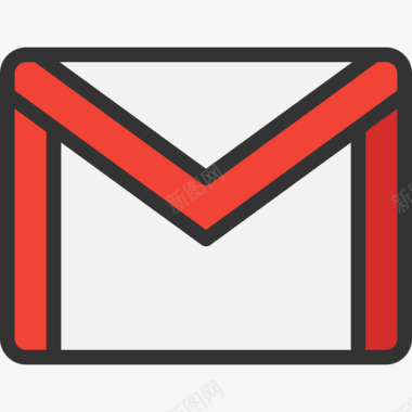 Gmail谷歌3线性颜色图标图标