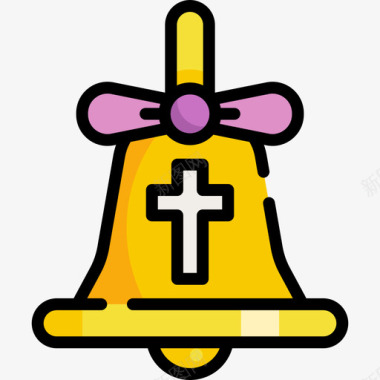 铃铛复活节8线型颜色图标图标