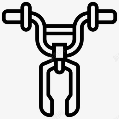 自行车运动健身健身房图标图标