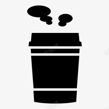 热纸杯咖啡茶图标图标