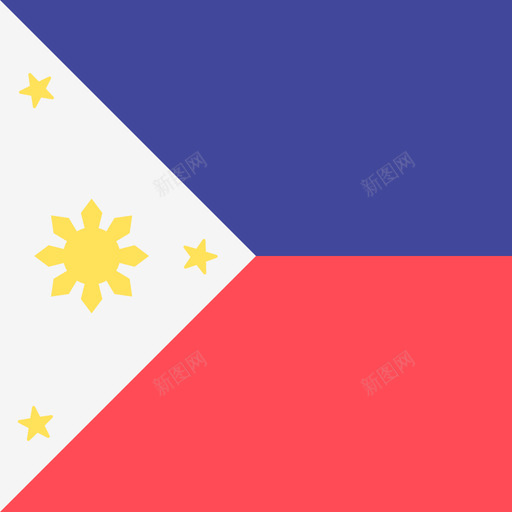 菲律宾国际旗帜4广场图标svg_新图网 https://ixintu.com 国际旗帜4 广场 菲律宾