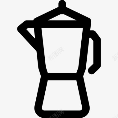 咖啡家庭用品15直系图标图标