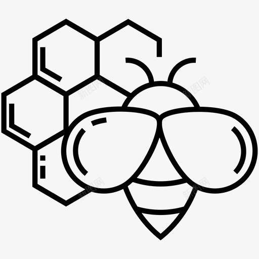蜂巢养蜂场蜜蜂图标svg_新图网 https://ixintu.com 养蜂 养蜂场 蜂巢 蜂胶 蜜蜂