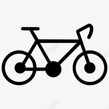 自行车运输运输字形图标图标
