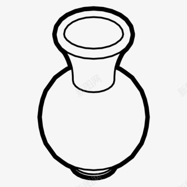 花瓶容器装饰品图标图标