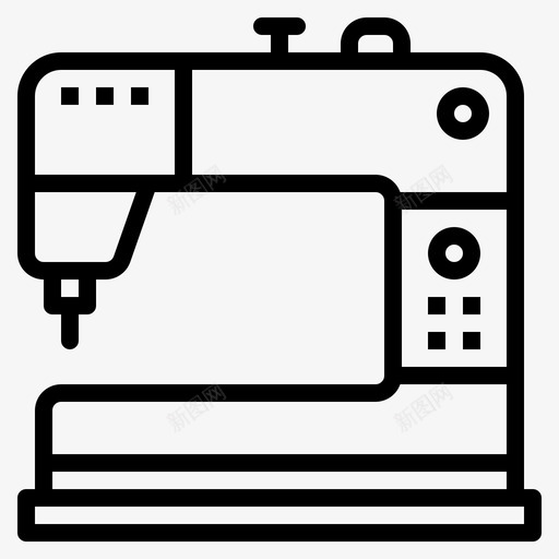 电器机器缝纫机图标svg_新图网 https://ixintu.com 情人节 机器 电器 电子设备 缝纫机 裁缝