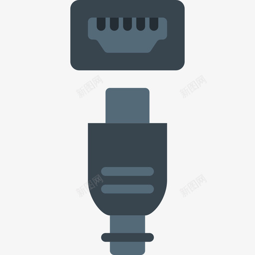 Hdmi连接器电缆扁平图标svg_新图网 https://ixintu.com Hdmi 扁平 连接器电缆