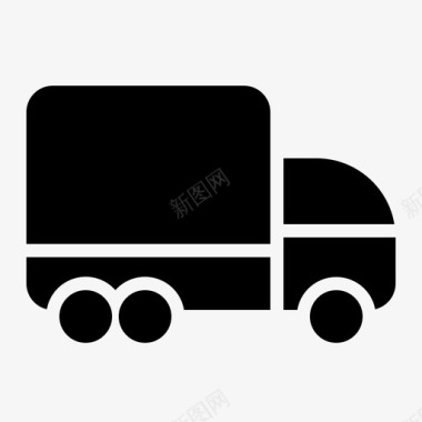 卡车运输旅行图标图标