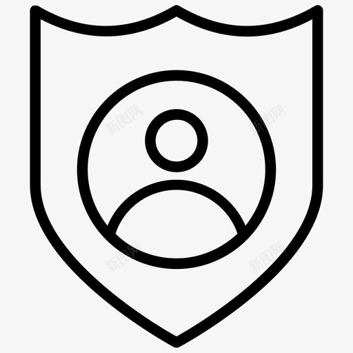 用户保护帐户安全隐私策略图标svg_新图网 https://ixintu.com 互联网安全线图标 安全 屏蔽 帐户安全 用户保护 配置文件安全 隐私策略