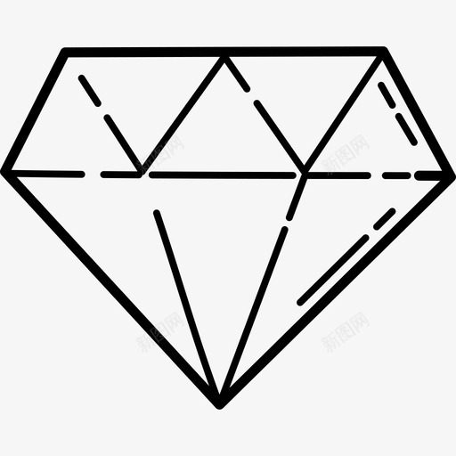 钻石杂项手工制作图标svg_新图网 https://ixintu.com 手工制作 杂项 钻石
