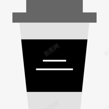 咖啡杯购物25扁平图标图标