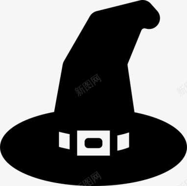 女巫帽万圣节恐怖图标图标