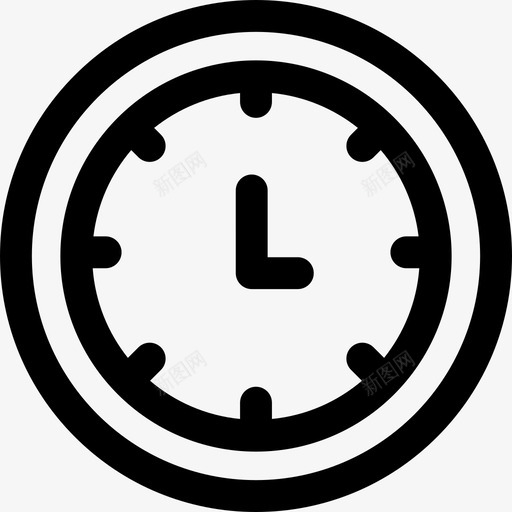 时钟装运和交付9线性图标svg_新图网 https://ixintu.com 时钟 线性 装运和交付9