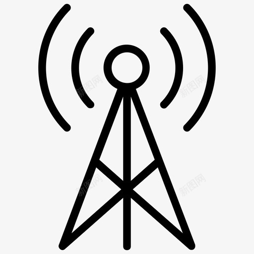 wifi热点互联网设备便携式热点图标svg_新图网 https://ixintu.com wifi热点 wifi设备 wifi路由器 互联网设备 便携式互联网 便携式热点 社交媒体线路图标