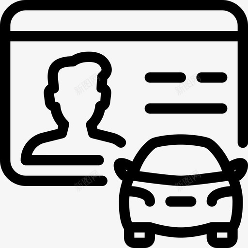 驾照用户7直系图标svg_新图网 https://ixintu.com 用户7 直系 驾照