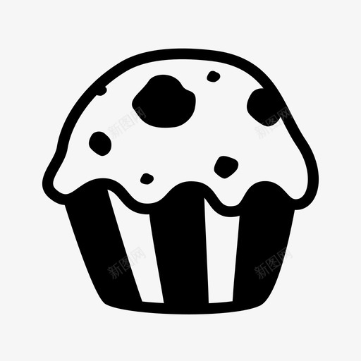 松饼甜点图标svg_新图网 https://ixintu.com 松饼 甜点