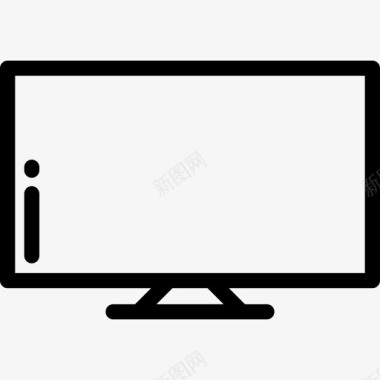 电视电子9线性图标图标