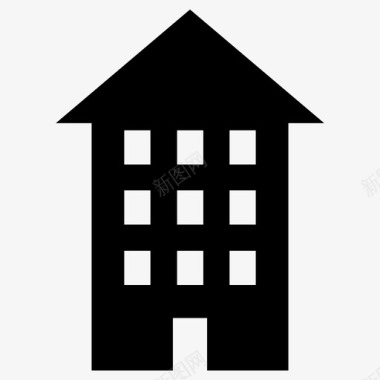 大厦住宅物业图标图标