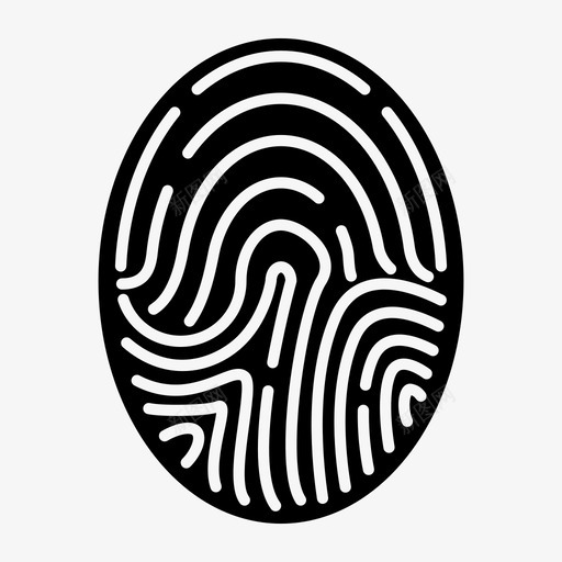 指纹id签名图标svg_新图网 https://ixintu.com id 指纹 登录 签名 网上银行字形