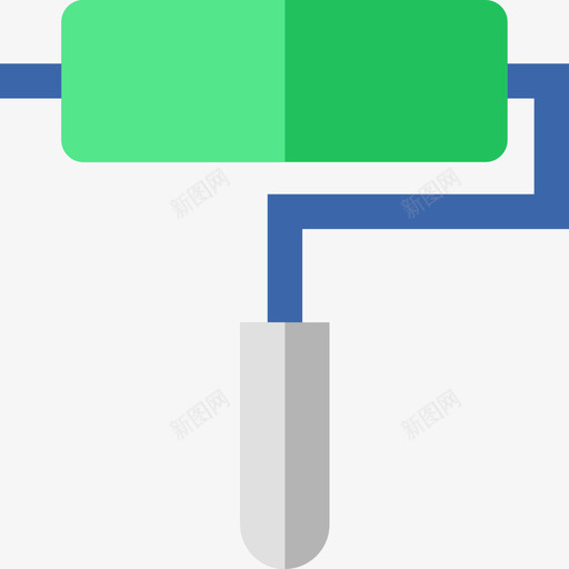 油漆辊打印4平面图标svg_新图网 https://ixintu.com 平面 打印4 油漆辊