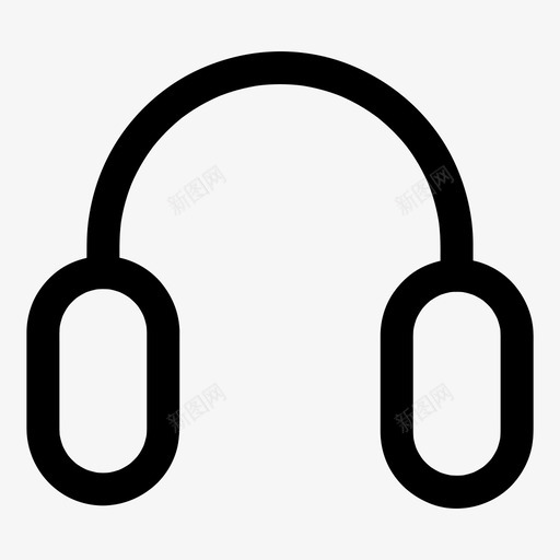 耳机收听音乐图标svg_新图网 https://ixintu.com 基本图标所有尺寸 收听 耳机 音乐