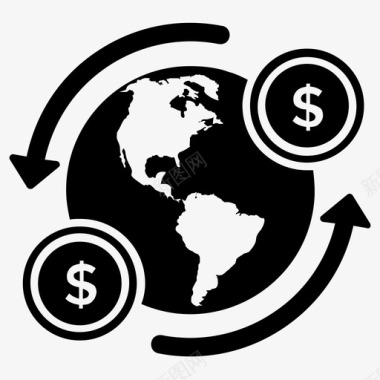 全球支付货币网络外汇图标图标
