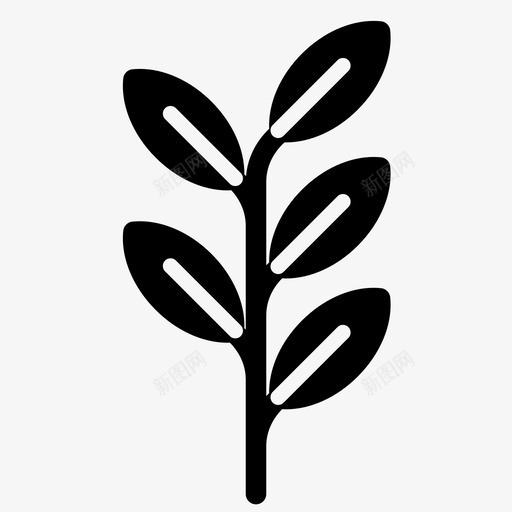 植物叶子生命图标svg_新图网 https://ixintu.com 叶子 植物 生命 自然 花