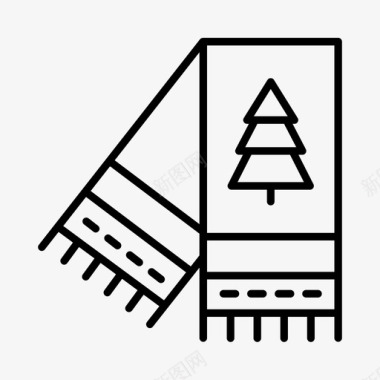 围巾高山北极图标图标