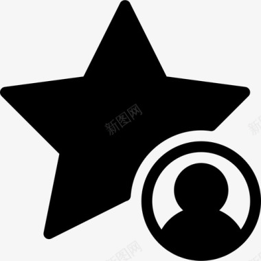 明星投票奖励徽章2已填充图标图标