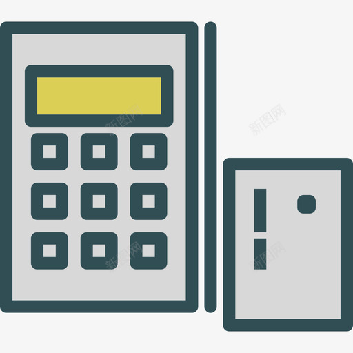 计算器市场营销3线性颜色图标svg_新图网 https://ixintu.com 市场营销3 线性颜色 计算器