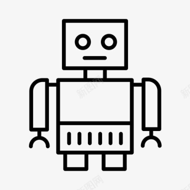 机器人人工智能自动化图标图标