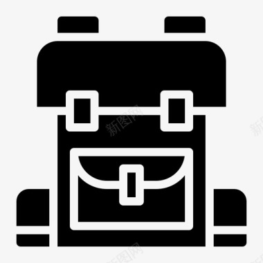 书包背包教育图标图标