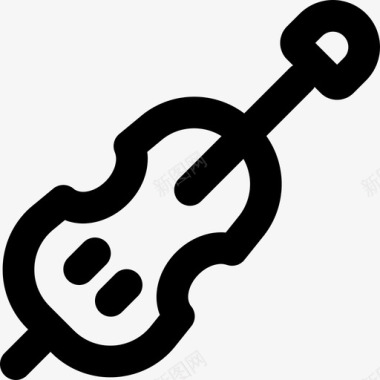 小提琴音乐元素4提纲图标图标