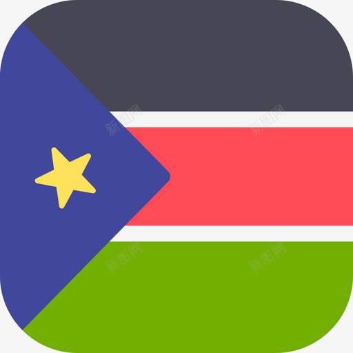 南苏丹国际旗帜3圆形广场图标svg_新图网 https://ixintu.com 南苏丹 国际旗帜3 圆形广场