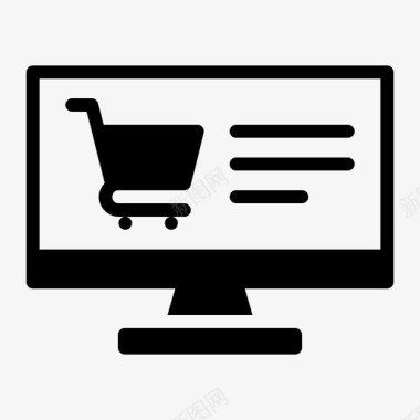 网上商店电脑电子商务图标图标