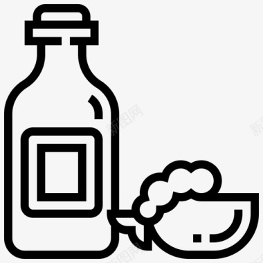 海鲜瓶饮料ebi图标图标