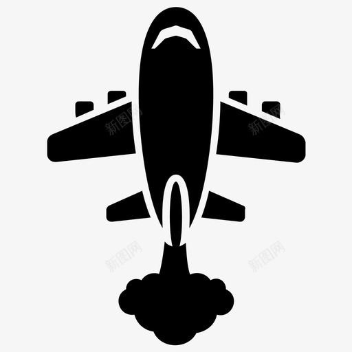 飞机空中旅行全球变暖图标svg_新图网 https://ixintu.com 全球变暖图标 空中旅行 飞机