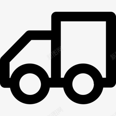 卡车旅行24粗体圆形图标图标