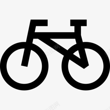自行车时髦风格6直线型图标图标