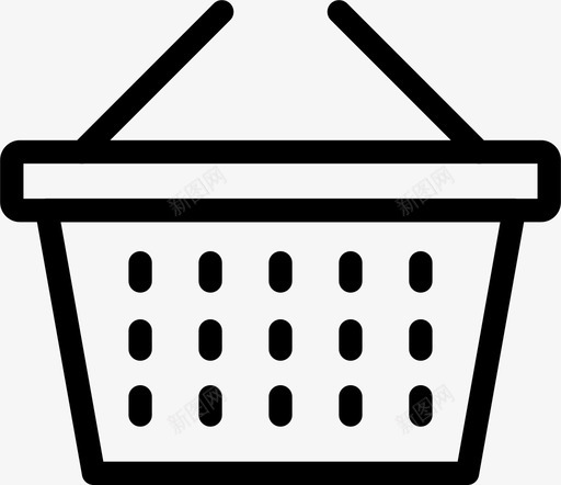 购物篮商务细线图标集购物和商务svg_新图网 https://ixintu.com 商务 细线图标集购物和商务 购物篮