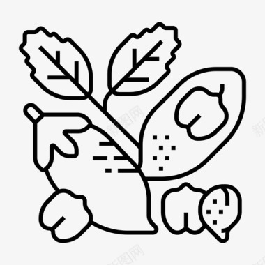 鹰嘴豆食物蔬菜图标图标