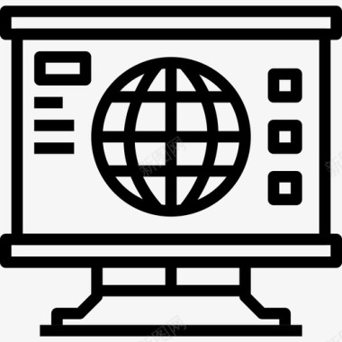 演示文稿业务数据图标图标