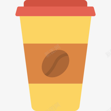 咖啡杯商务33扁平图标图标