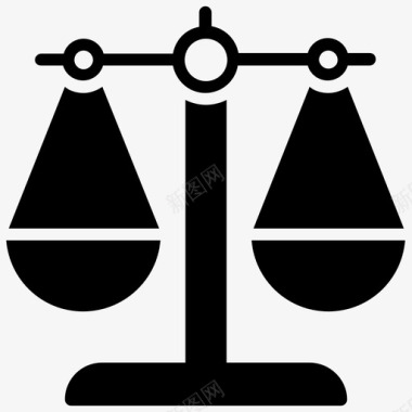 体重秤平衡秤法律秤图标图标