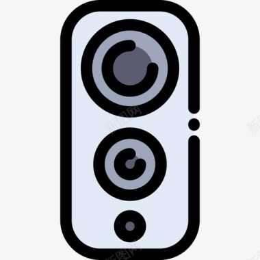 音量调节小工具7线性颜色图标图标