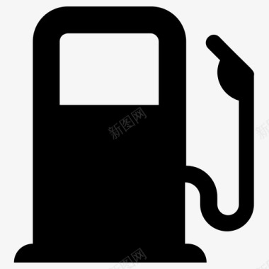 汽油泵燃油泵加油站图标图标