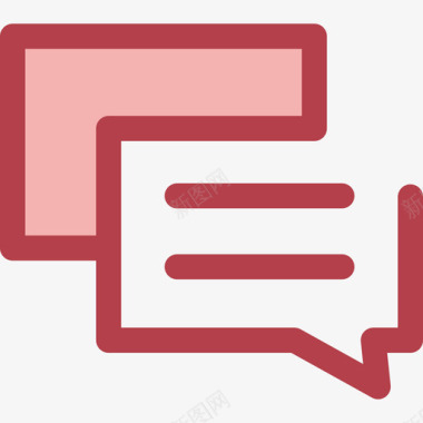 对话通讯39红色图标图标